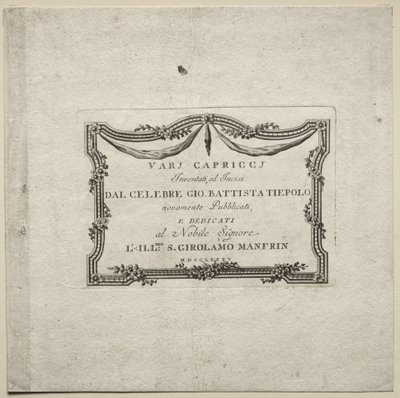 Divers caprices, 1785 - Giovanni Battista Tiepolo