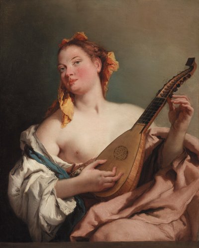 Femme à la mandoline - Giovanni-Battista Tiepolo