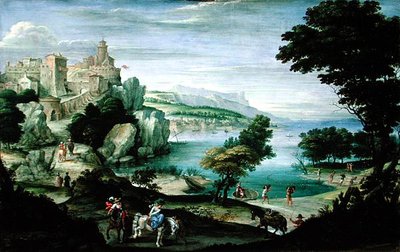 Rivage avec un château - Giovanni Battista Viola