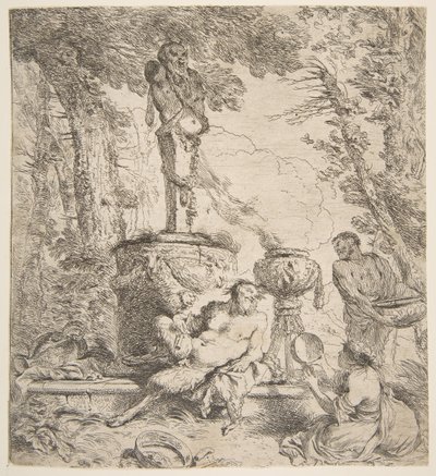 Bacchanale devant un autel aux dieux, vers 1645 - Giovanni Benedetto Castiglione