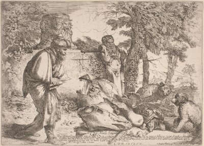 Diogène cherchant un homme honnête - Giovanni Benedetto Castiglione