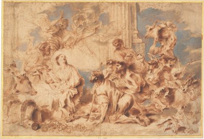 Die Anbetung der Hirten - Giovanni Benedetto Castiglione