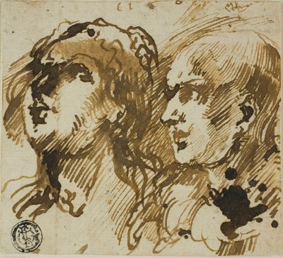 Deux têtes - Giovanni Benedetto Castiglione
