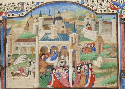 Décaméron, Départ des conteurs du Décaméron de Florence - Giovanni Boccaccio