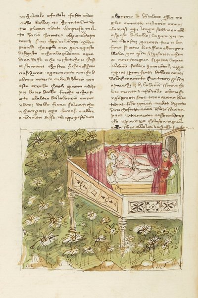 Décaméron, La cage du rossignol - Ricciardo Manardi surpris par Lizio , Cinquième journée, nouvelle 4. - Giovanni Boccaccio