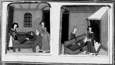 Décaméron, La femme de Mazzeo croit que son amant est mort; la femme cache le corps dans une malle. Quatrième journée, nouvelle 10 - Giovanni Boccaccio