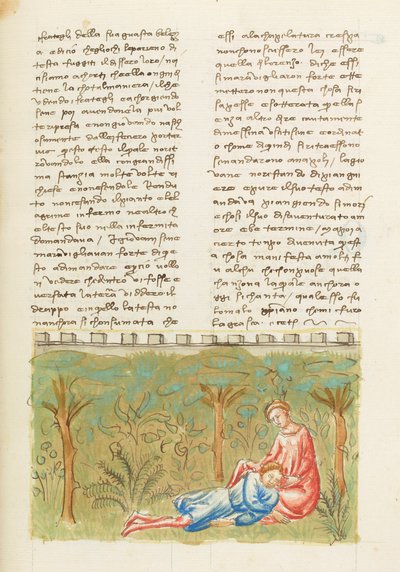Décaméron, Quatrième journée, nouvelle 6; prémonition : Mort de Gabriotto. - Giovanni Boccaccio