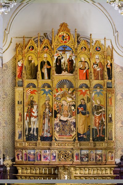 Polyptyque avec la Vierge à l