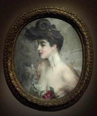 Boldini - Portrait de Mme X., avec collier de perles - Giovanni Boldini