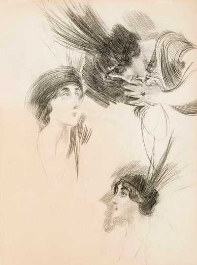 Trois études pour le portrait de Dora di Rudinì Labouchère - Giovanni Boldini