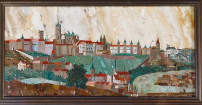Le Hradschin, Prague Mosaïque de pierres précieuses ... (mosaïque) - Giovanni Castrucci
