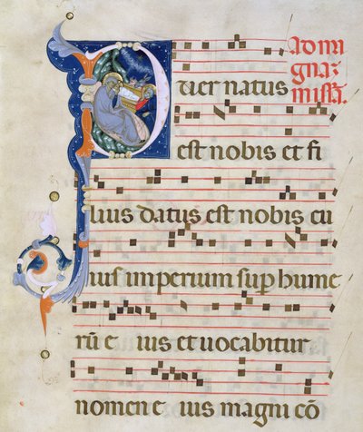Ms 561 Page avec initiale historiée 