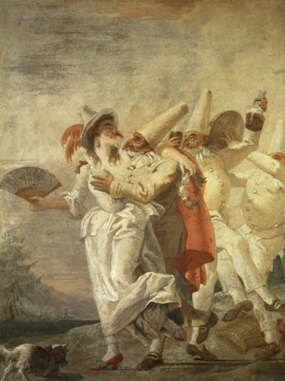 Pulcinella amoureux, vers 1793 - Giovanni Domenico Tiepolo