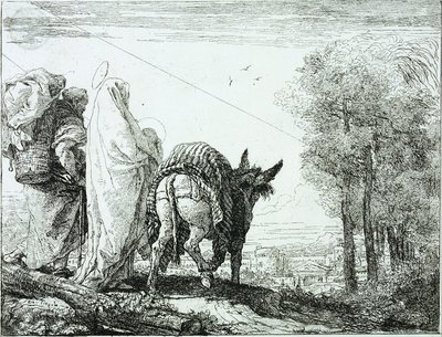 La fuite en Égypte - Giovanni Domenico Tiepolo