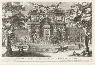 Fontaine avec orgue hydraulique dans les jardins de la Villa d