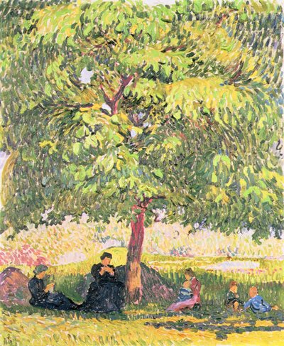 Sous le noyer - Giovanni Giacometti
