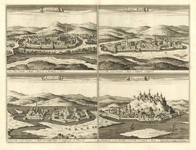 Châteaux de Košice, Hatvan, Szolnok et Belgrade (Giovanni Giacomo De Rossi, 1683) - Giovanni Giacomo De Rossi