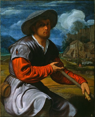 Berger avec une flûte, c.1525 - Giovanni Girolamo Savoldo
