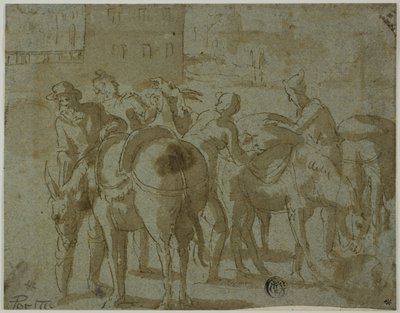 Muletiers et mules - Giovanni Guerra