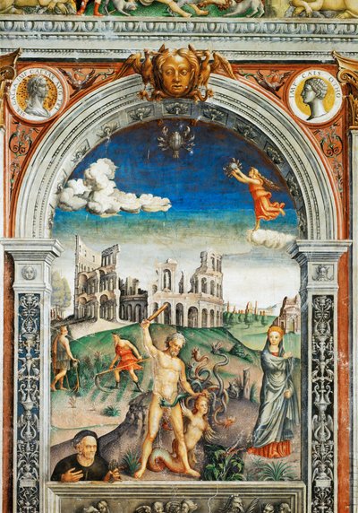 Peintures murales dans la salle du Zodiaque, Palazzo d