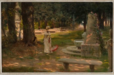 Promenade dans la Villa Borghese - Giovanni Muzzioli