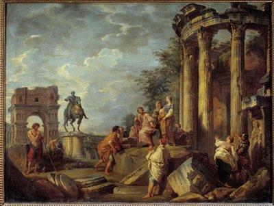 Ruines architecturales avec l
