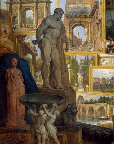 Galerie des vues de la Rome antique, commandée par le patron Abbé de Canillac - Giovanni Paolo Pannini