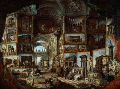Galerie imaginaire de vues de la Rome antique, vers 1756 - Giovanni Paolo Pannini