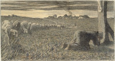 La prière à la croix - Giovanni Segantini