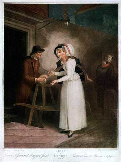 Couteaux, ciseaux et rasoirs à aiguiser, 1795, 1929 - Giovanni Vendramini