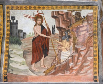 Histoires du Christ : Jésus libère Adam et Ève des Enfers - Giovanni di Cherasco Botoneri