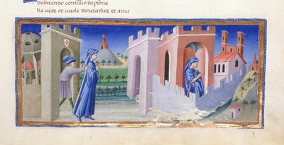Dante expulsé de Florence, et composant son poème en exil, de Paradiso dans 