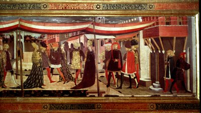 Cérémonie de mariage de la Renaissance (détail) - Giovanni di Ser Giovanni Scheggia