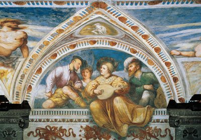 Joueur de mandoline (détail) - Girolamo Romanino