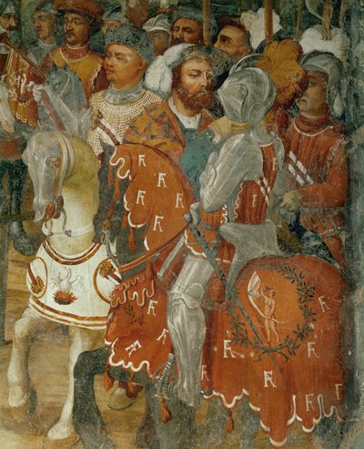 Deux participants à un tournoi (fresque) - Girolamo Romanino
