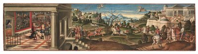 Scènes de Orlando Furioso - Girolamo da Santacroce
