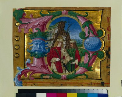 Initiale historiée (D) extraite d