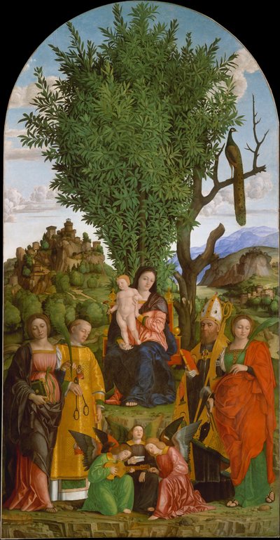 Madone et enfant avec des saints, ca. 1520 - Girolamo dai Libri