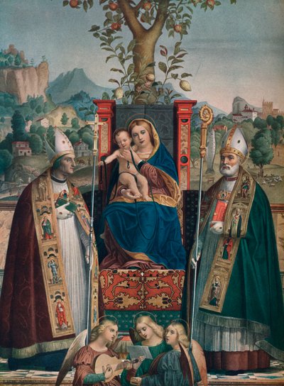 Vierge et Enfant avec Saint Lorenzo Giustiniani et Zeno, 1874, 1903 - Girolamo dai Libri