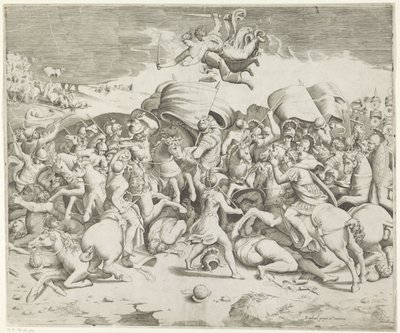 Bataille du pont Milvius - Giulio Bonasone