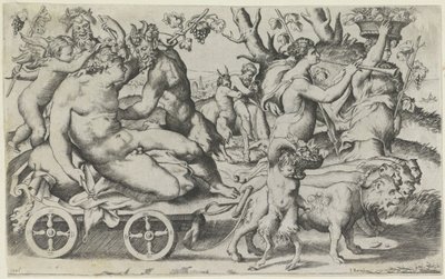 Triomphe de Bacchus - Giulio Bonasone