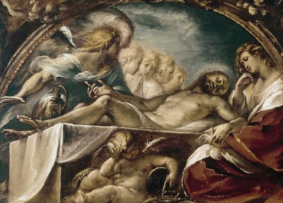 Le Christ mort avec des anges - Giulio Cesare Procaccini