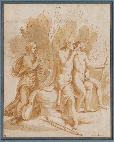 Apollo mit einem Liebhaber - Giulio Romano