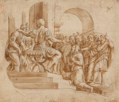 La continence de Scipion. Vers 1530/32 - Giulio Romano