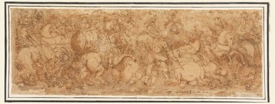 Dessin, scène de bataille, 1524-46 - Giulio Romano