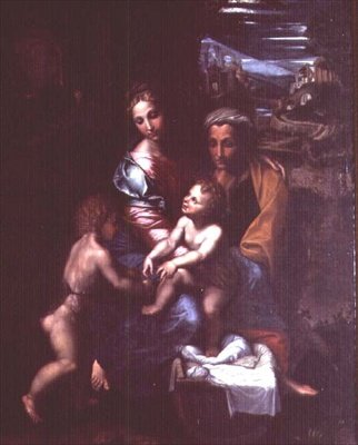 Madone et enfant avec Sainte Anne et Saint Jean-Baptiste - Giulio Romano