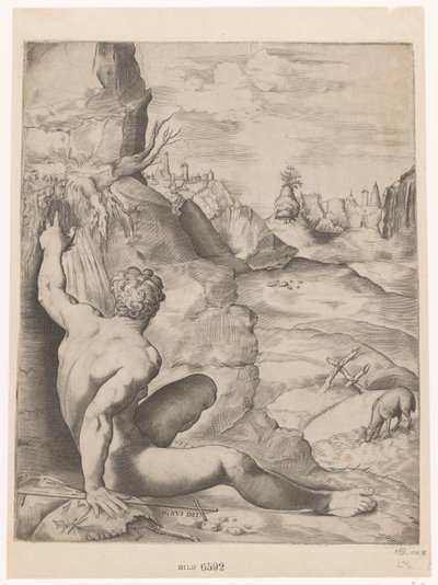 Jean-Baptiste dans le désert - Giulio Sanuto
