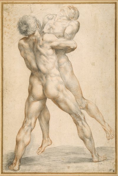 Hercule luttant avec Antée - Giuseppe Cesari
