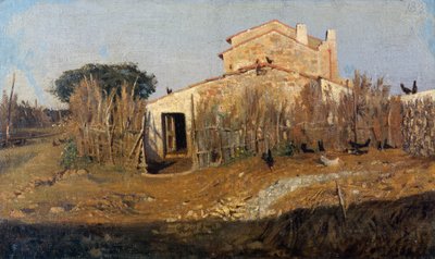 La maison de Diego Martelli, par Giuseppe Abbati - Giuseppe Abbati