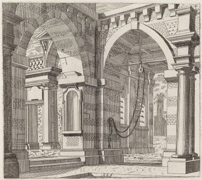 Fantaisie architecturale avec portails voûtés - Giuseppe Antonio Landi
